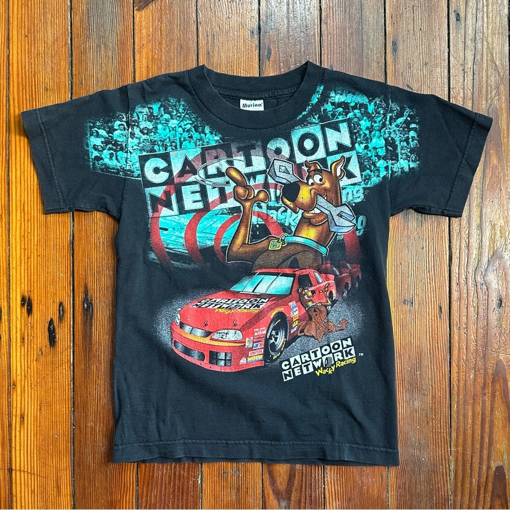 Vintage 2000 Murina Cartoon Network Wacky Racing Scooby-Doo NASCAR tshirt